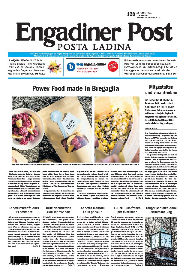 Engadiner Post Nr. 128 vom Samstag, 29.10.2022