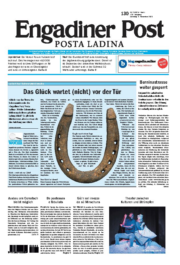 Engadiner Post Nr. 130 vom Samstag, 04.11.2023