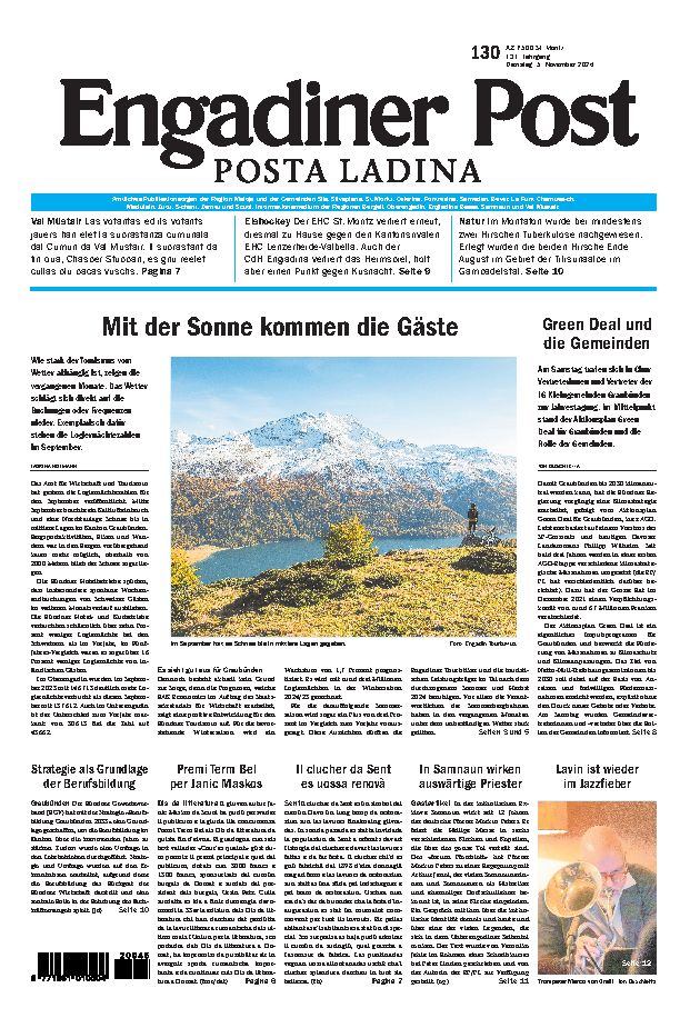 Engadiner Post Nr. 130 vom Dienstag, 05.11.2024