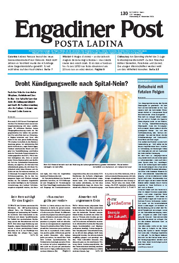 Engadiner Post Nr. 130 vom Donnerstag, 06.11.2025