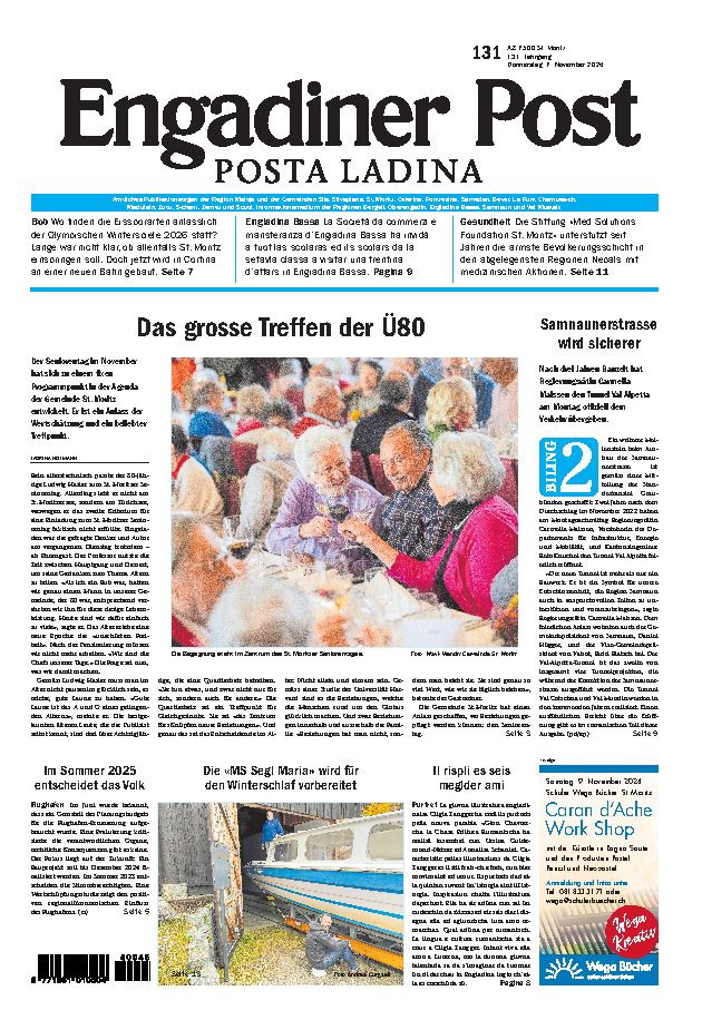 Engadiner Post Nr. 131 vom Donnerstag, 07.11.2024