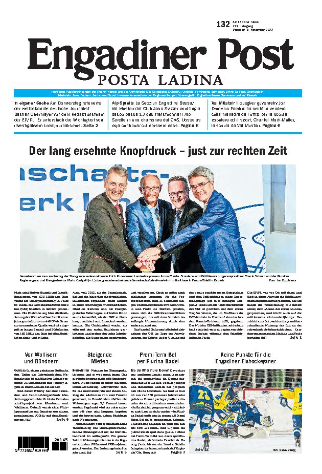 Engadiner Post Nr. 132 vom Dienstag, 08.11.2022
