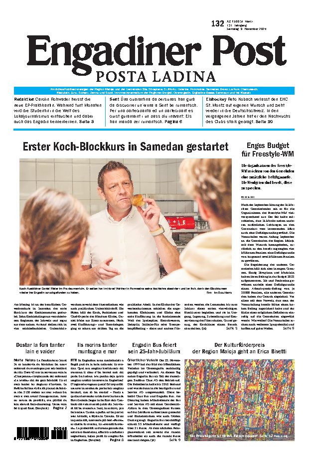 Engadiner Post Nr. 132 vom Samstag, 09.11.2024