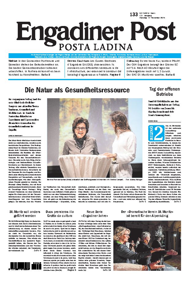Engadiner Post Nr. 133 vom Dienstag, 12.11.2024