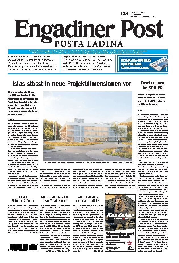 Engadiner Post Nr. 133 vom Donnerstag, 13.11.2025