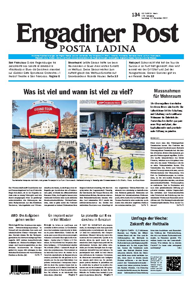 Engadiner Post Nr. 134 vom Samstag, 12.11.2022