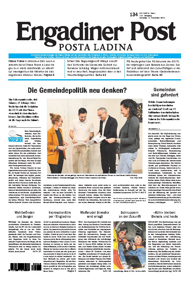 Engadiner Post Nr. 134 vom Samstag, 15.11.2025