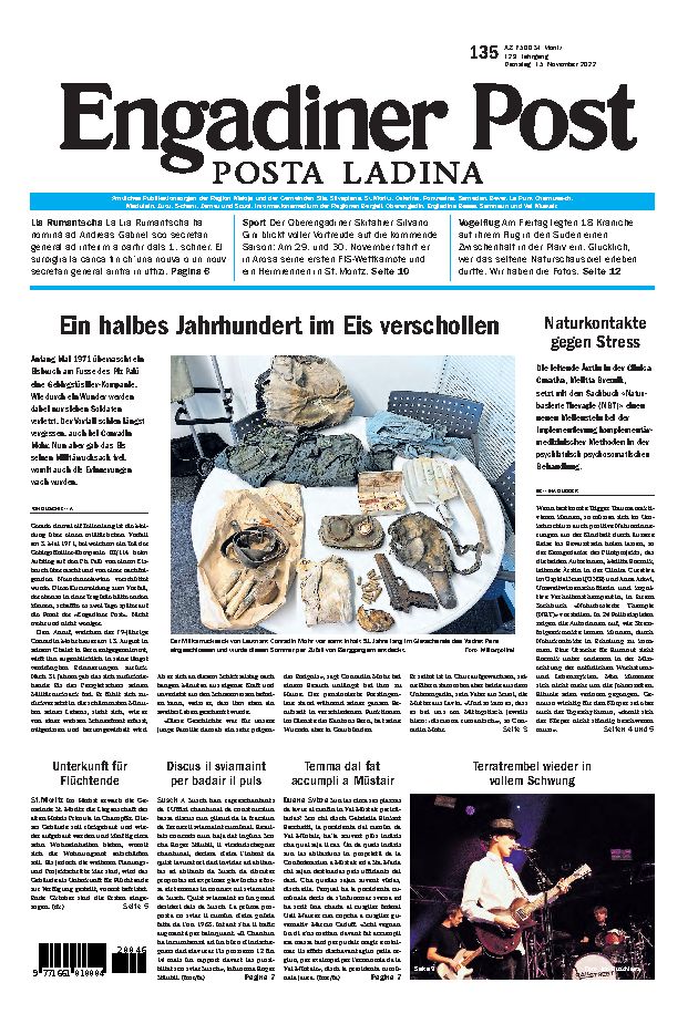 Engadiner Post Nr. 135 vom Dienstag, 15.11.2022