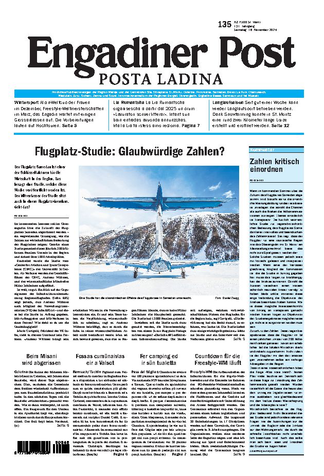 Engadiner Post Nr. 135 vom Samstag, 16.11.2024