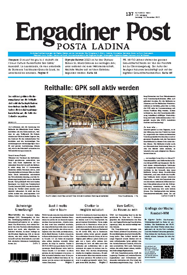 Engadiner Post Nr. 137 vom Samstag, 19.11.2022