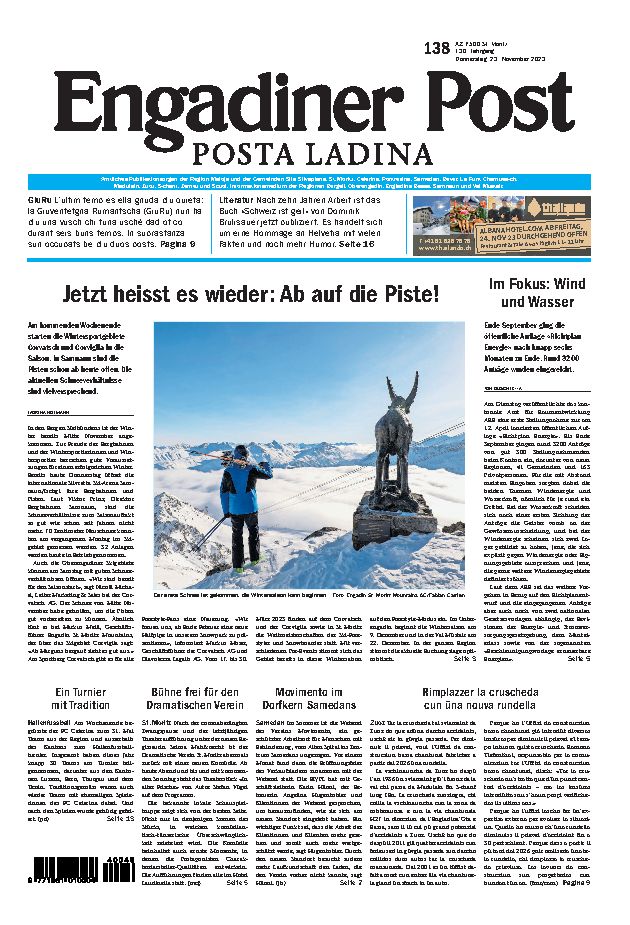 Engadiner Post Nr. 138 vom Donnerstag, 23.11.2023