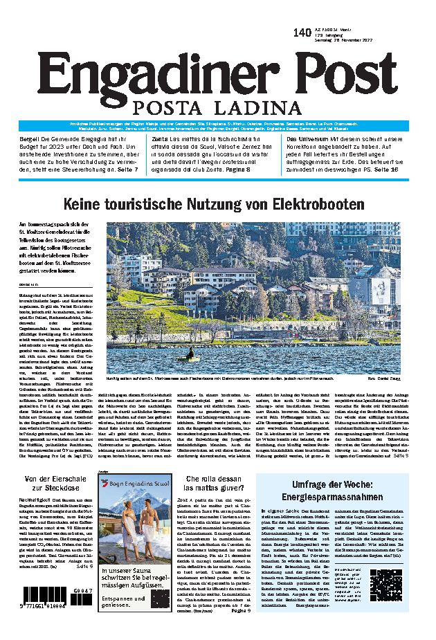 Engadiner Post Nr. 140 vom Samstag, 26.11.2022