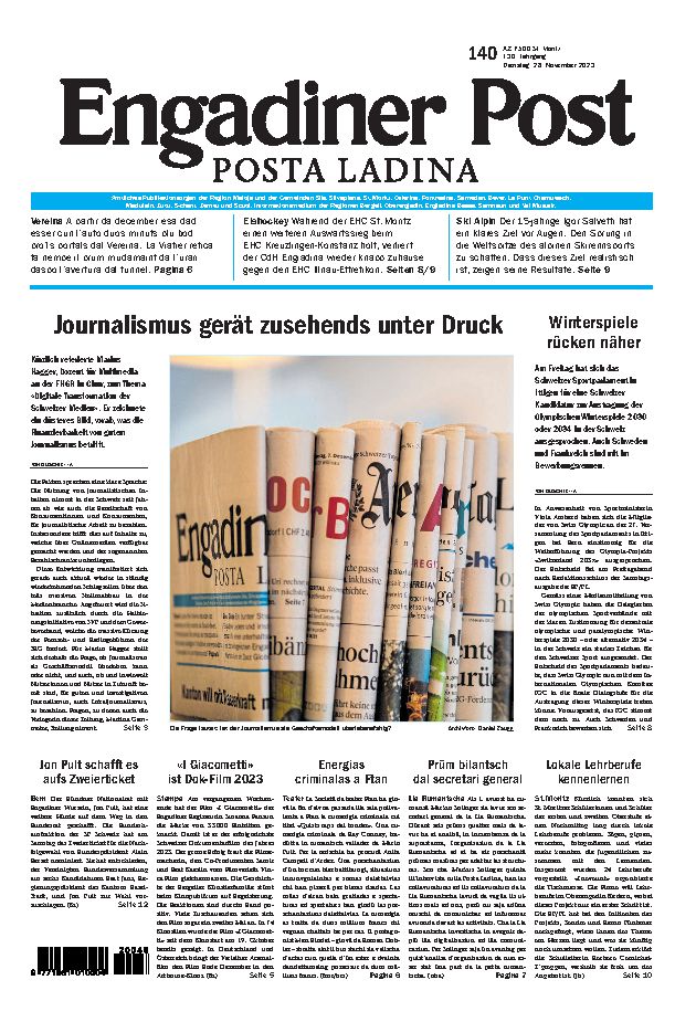 Engadiner Post Nr. 140 vom Dienstag, 28.11.2023