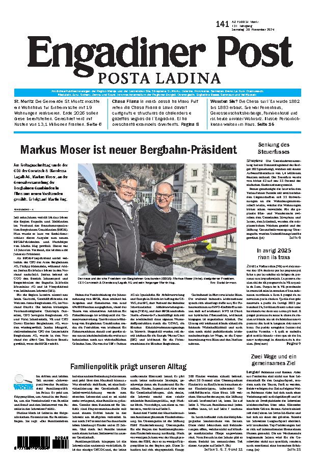 Engadiner Post Nr. 141 vom Samstag, 30.11.2024