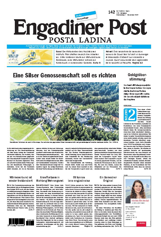 Engadiner Post Nr. 142 vom Donnerstag, 01.12.2022