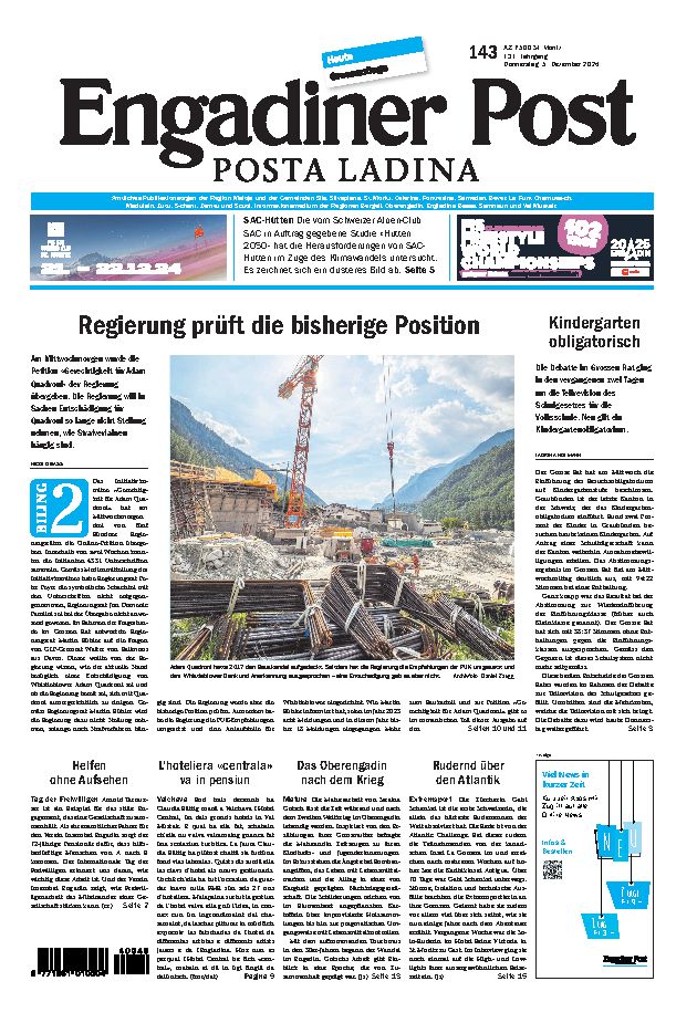 Engadiner Post Nr. 143 vom Donnerstag, 05.12.2024
