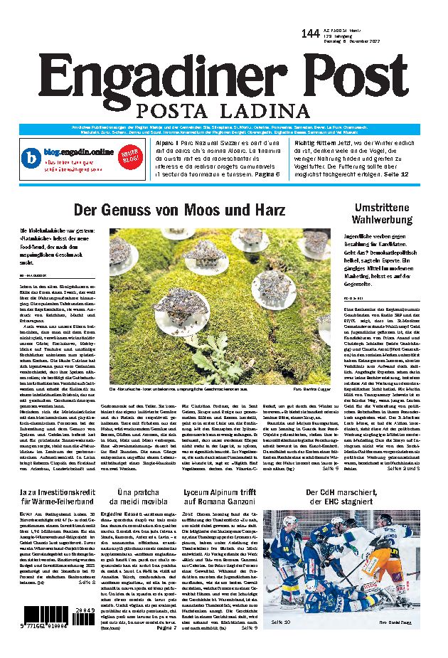 Engadiner Post Nr. 144 vom Dienstag, 06.12.2022