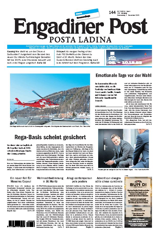 Engadiner Post Nr. 144 vom Donnerstag, 07.12.2023