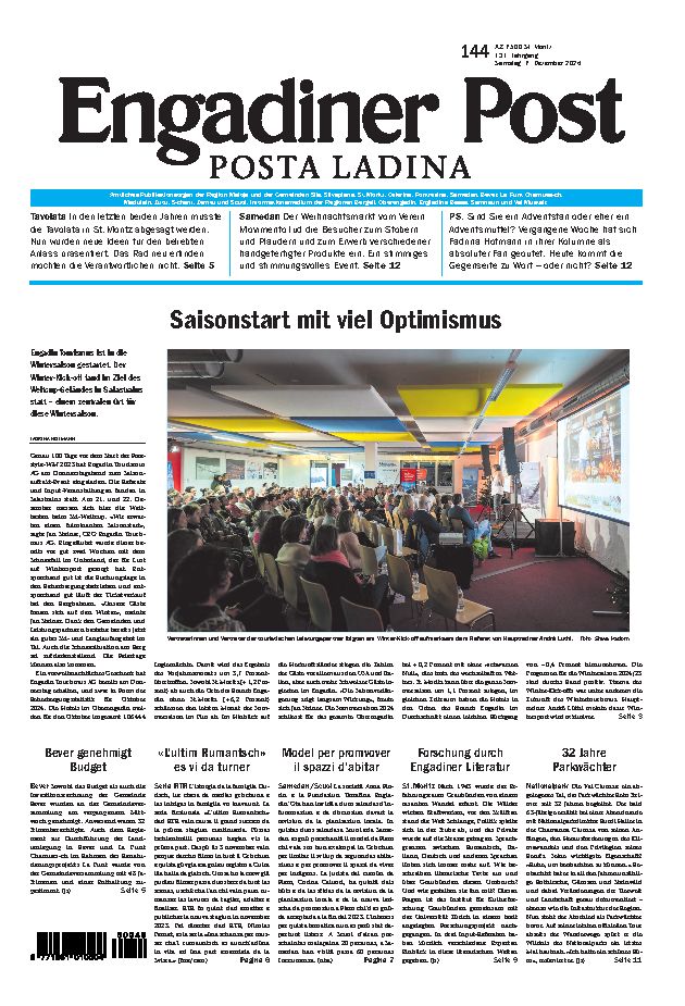 Engadiner Post Nr. 144 vom Samstag, 07.12.2024