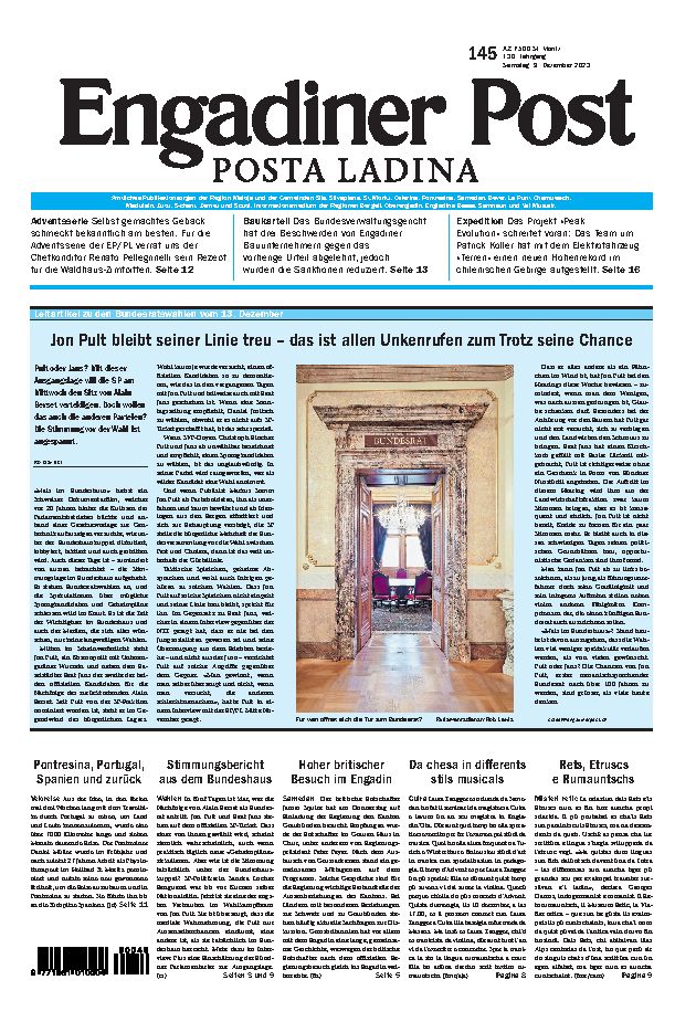 Engadiner Post Nr. 145 vom Samstag, 09.12.2023