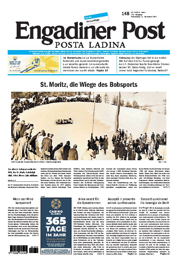 Engadiner Post Nr. 148 vom Donnerstag, 15.12.2022