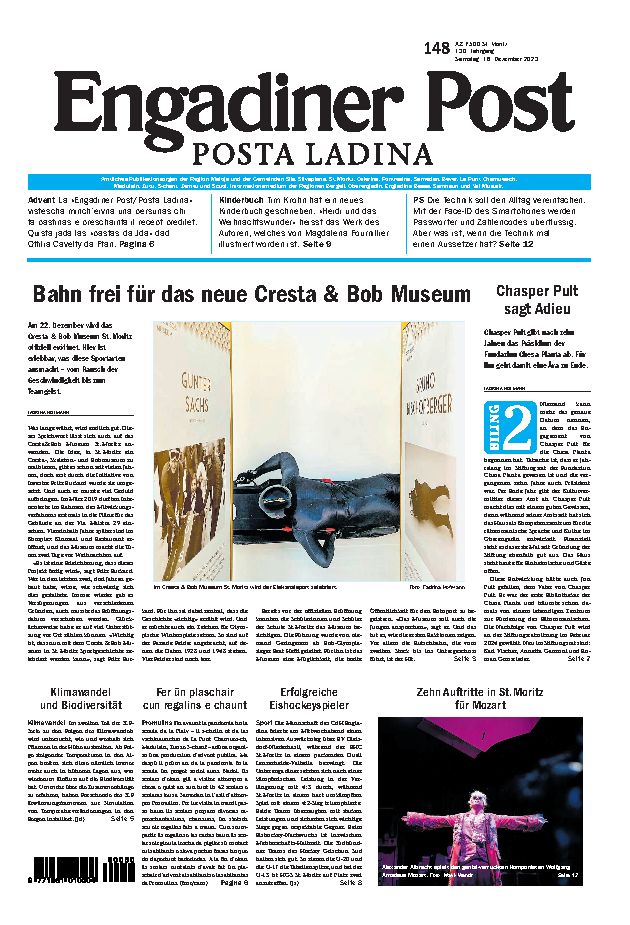 Engadiner Post Nr. 148 vom Samstag, 16.12.2023