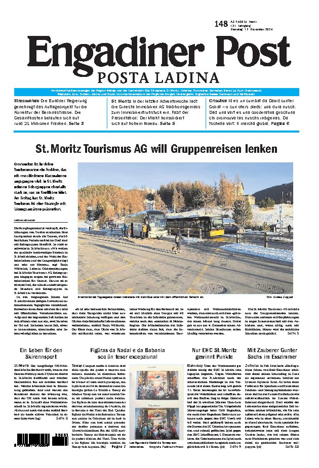 Engadiner Post Nr. 148 vom Dienstag, 17.12.2024