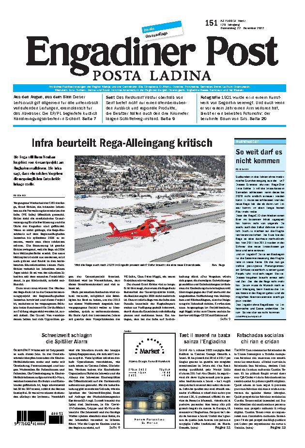 Engadiner Post Nr. 151 vom Donnerstag, 22.12.2022