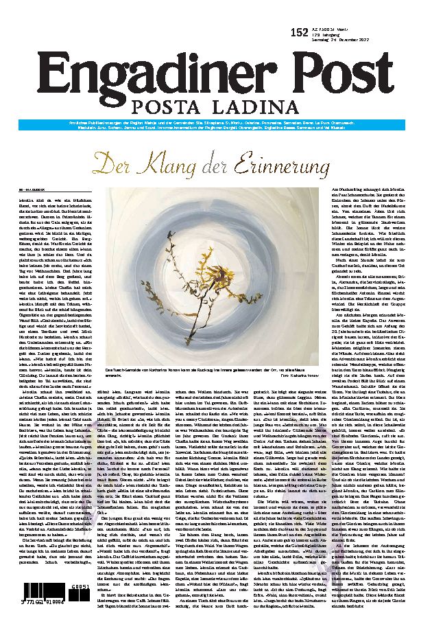 Engadiner Post Nr. 152 vom Samstag, 24.12.2022