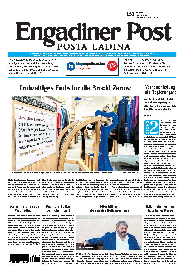Engadiner Post Nr. 153 vom Dienstag, 27.12.2022