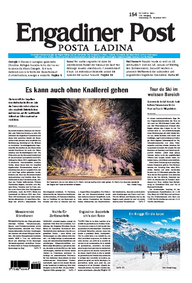 Engadiner Post Nr. 154 vom Donnerstag, 29.12.2022